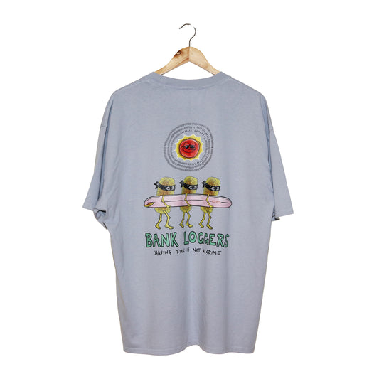 Bank Loggers Tee - Washed Chalk