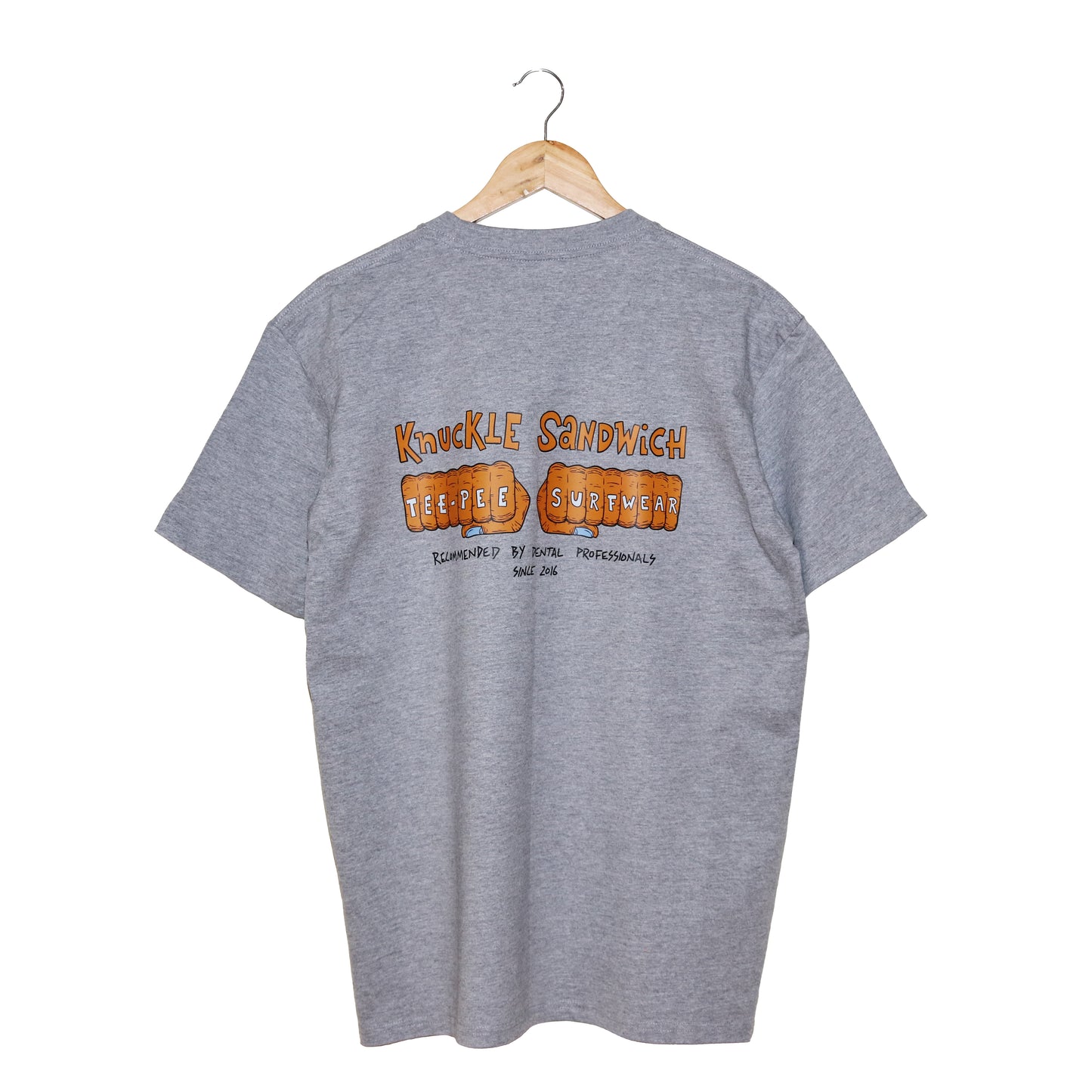 Knuckle Sandwich Tee - Grey Marle