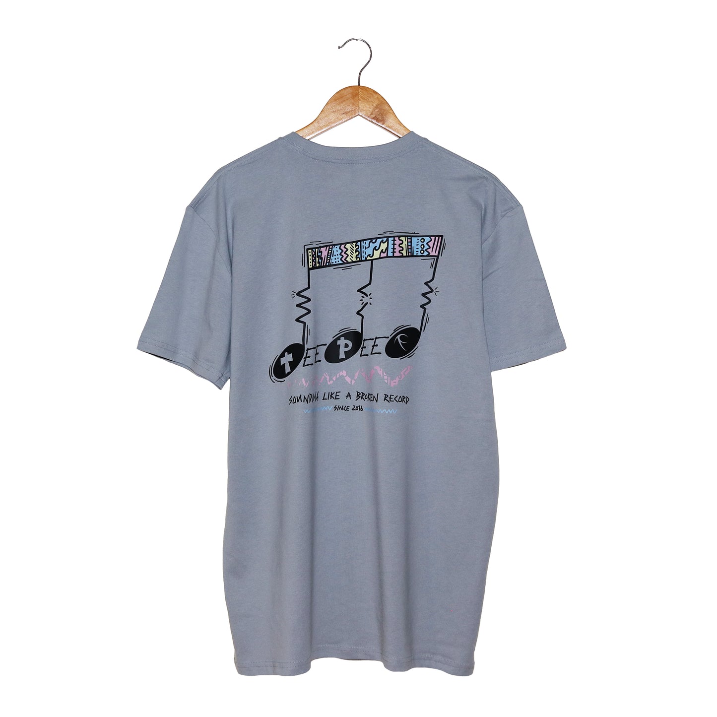 Record Tee - Smoke