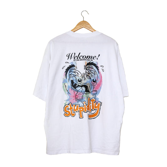 Stupid Tee - Washed White
